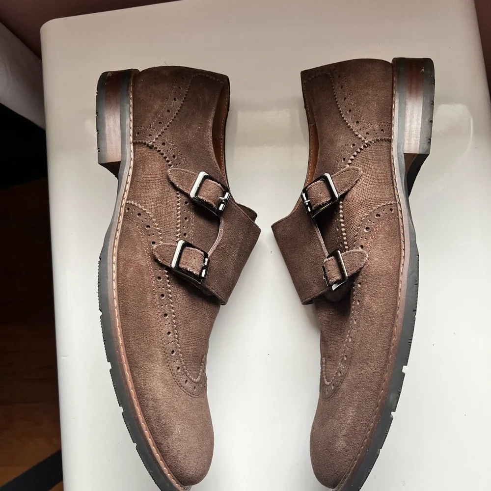 Vintage Foundry Co. Simon Monk‎ Strap Brown Leather Shoes